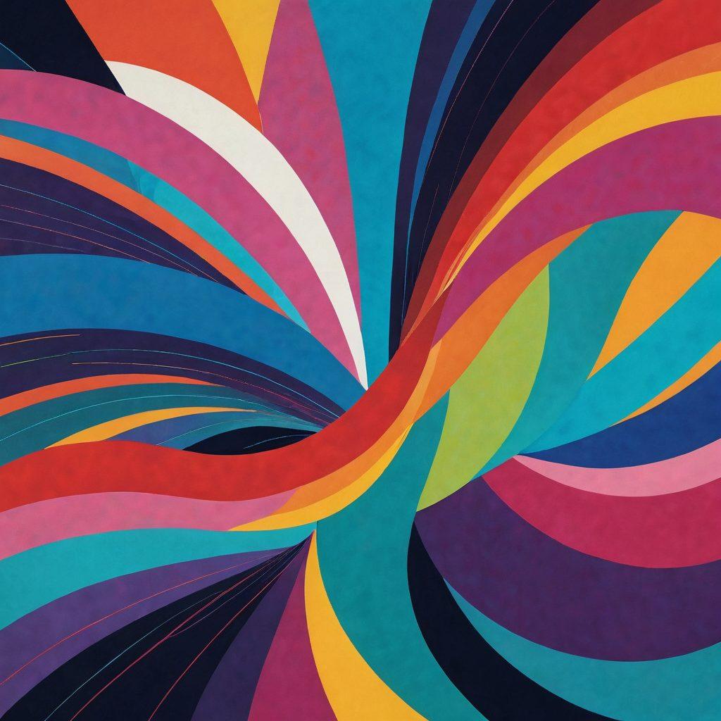 A striking visual featuring a split-screen design, with one side showcasing chaotic colors and abstract shapes that evoke challenge, while the other side exhibits harmony with balanced colors and clean lines representing captivating designs. Incorporate bold typography that spells 'Divisive Design' across the center, emphasizing duality. Enhance the scene with light contrasts and shadows for depth. modern graphic design. vibrant colors. dynamic composition.